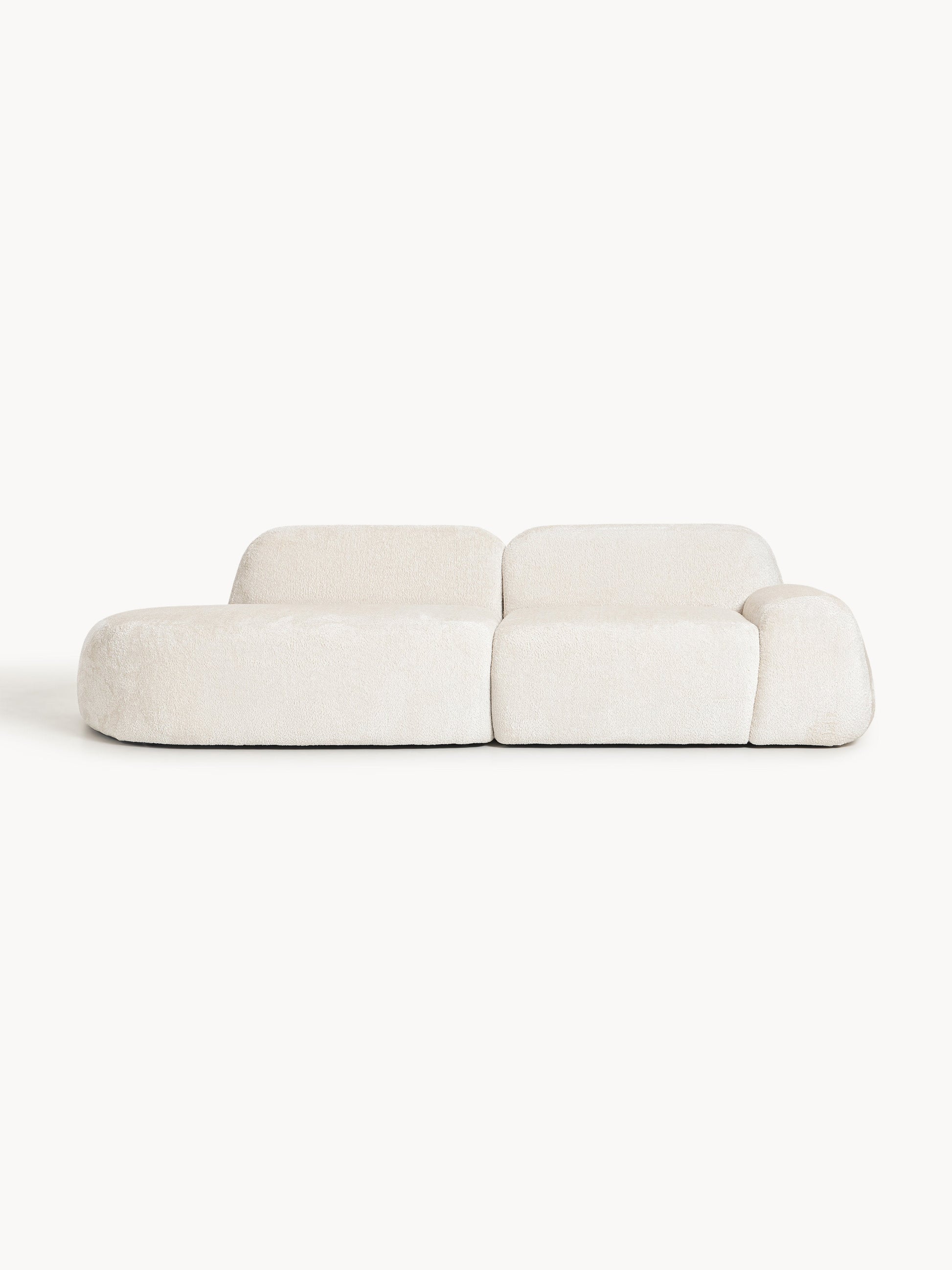 Wolena Modular Teddy Bouclé Chaise (3-Seater)
