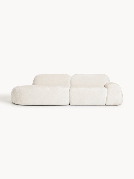 Wolena Modular Teddy Bouclé Chaise (3-Seater)