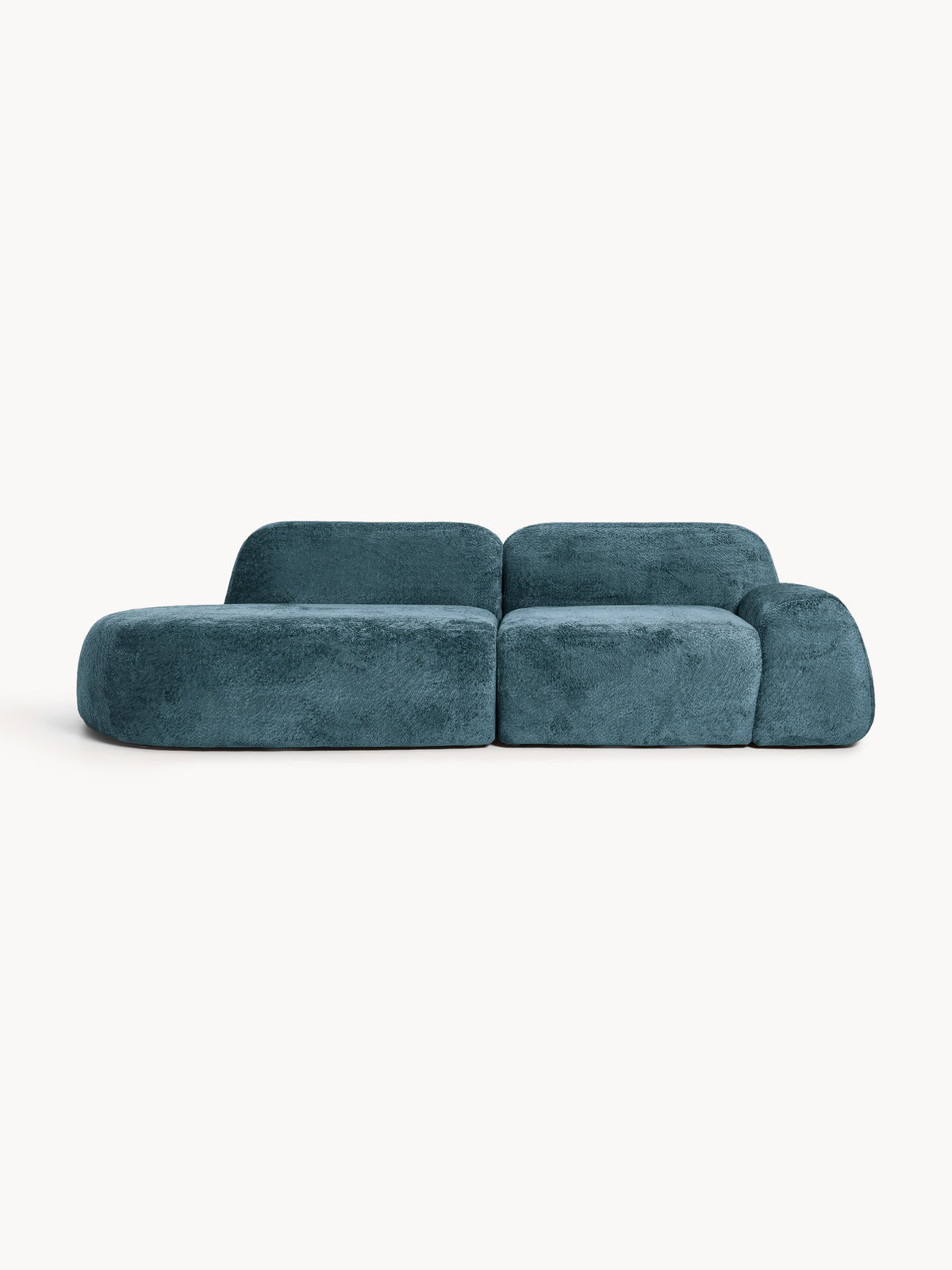 Wolena Modular Teddy Bouclé Chaise (3-Seater)