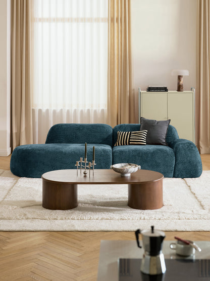 Wolena Modular Teddy Bouclé Chaise (3-Seater)