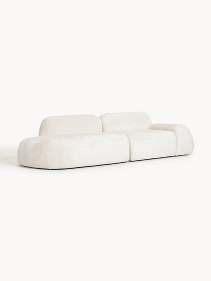 Wolena Modular Teddy Bouclé Chaise (3-Seater)