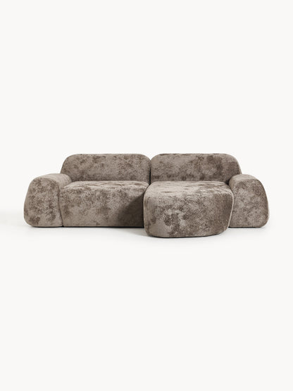 Wolena Modular Teddy Bouclé Corner Sofa (3-Seater)
