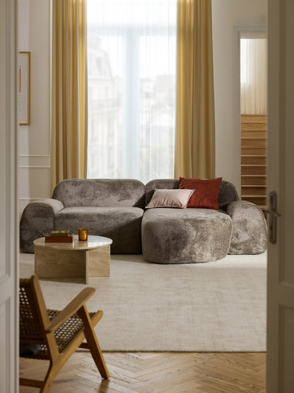 Wolena Modular Teddy Bouclé Corner Sofa (3-Seater)