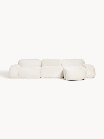 Wolena Modular Teddy Bouclé Corner Sofa (4-Seater)