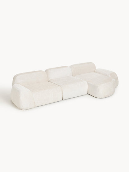 Wolena Modular Teddy Bouclé Corner Sofa (4-Seater)