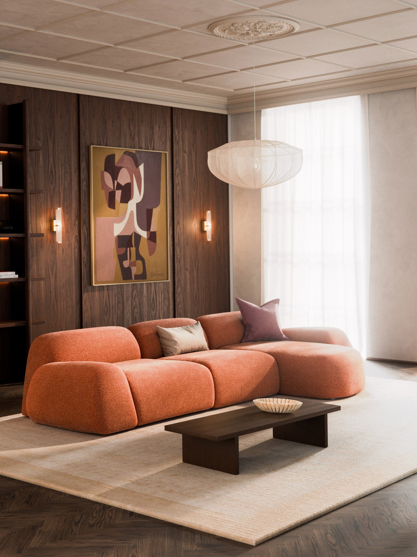 Wolena Modular Teddy Corner Sofa (4-Seater)