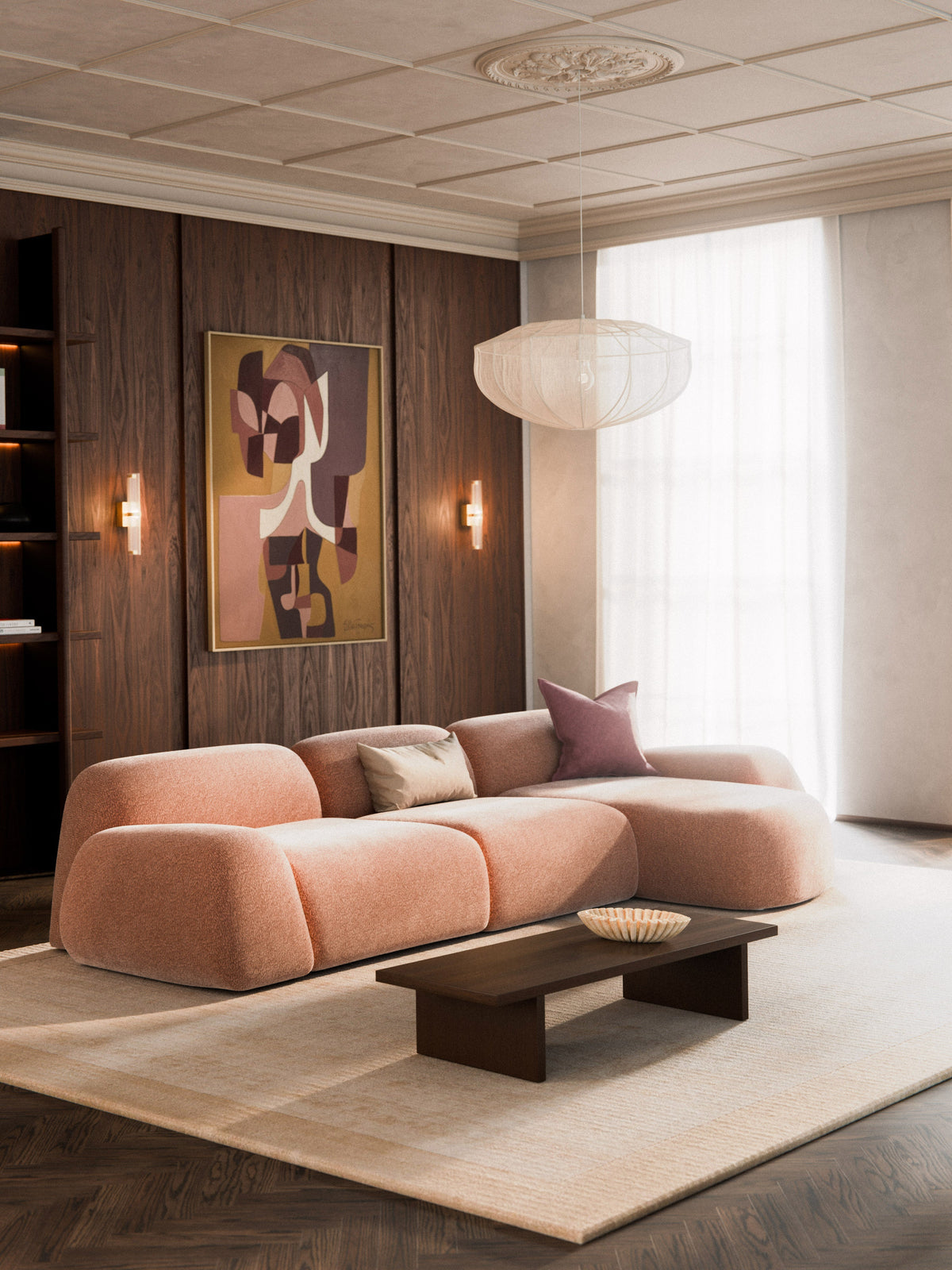 Wolena Modular Teddy Corner Sofa (4-Seater)