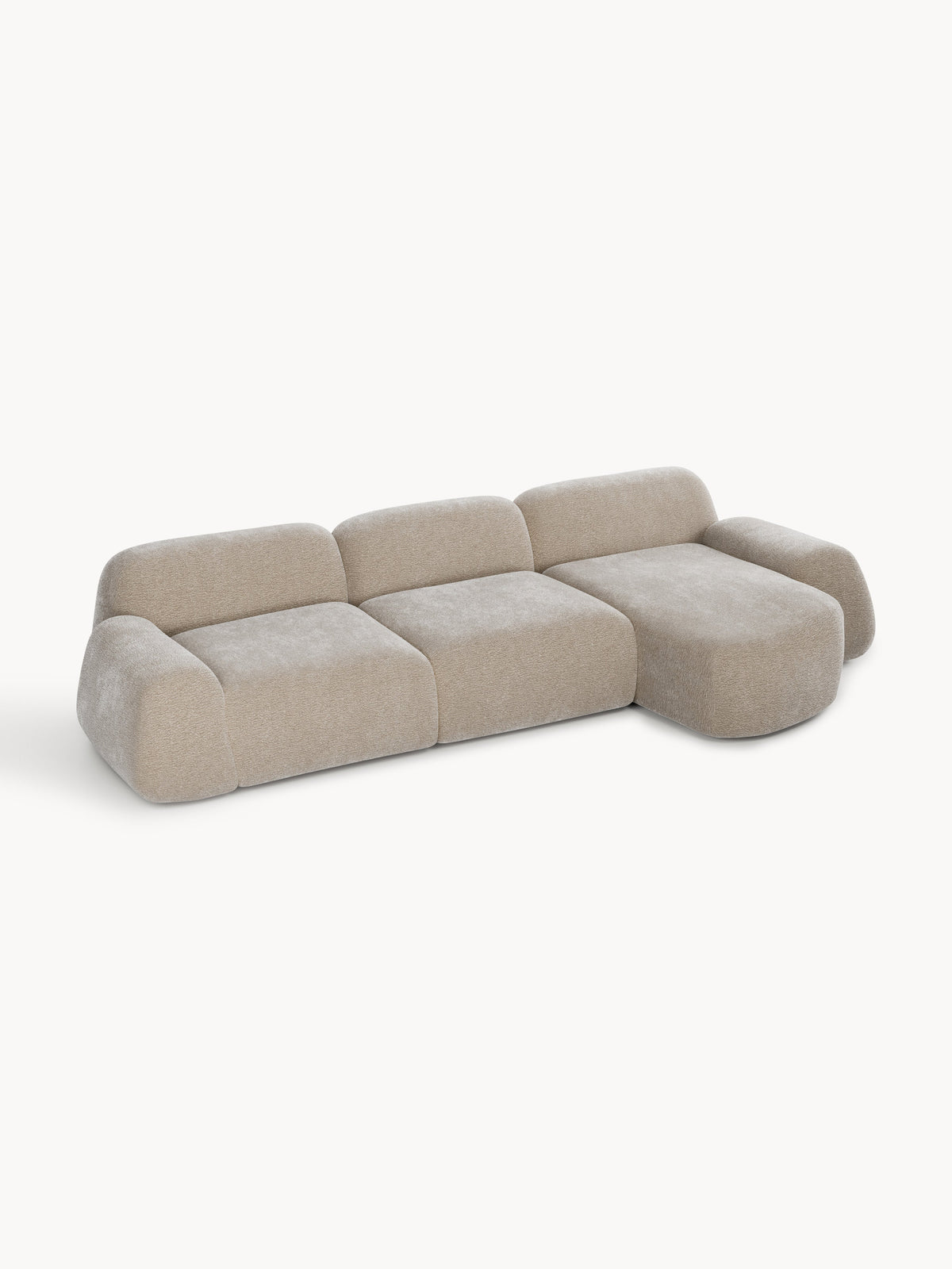 Wolena Modular Teddy Corner Sofa (4-Seater)