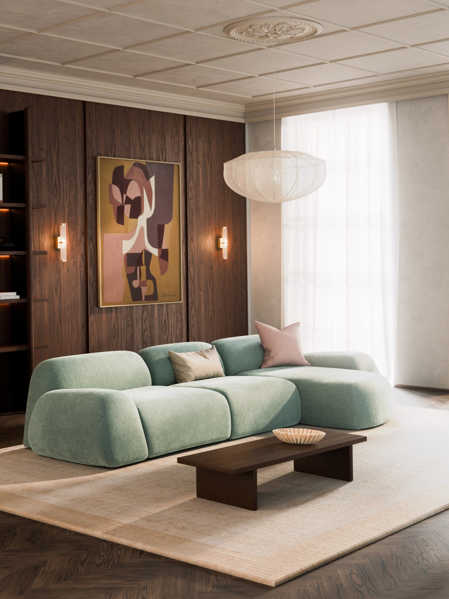 Wolena Modular Teddy Corner Sofa (4-Seater)