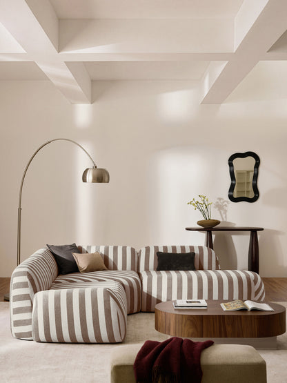 Wolena Striped Chaise Module