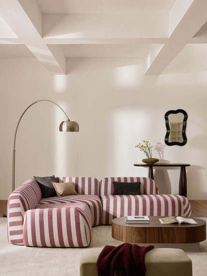 Wolena Striped Chaise Module