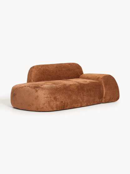 Wolena Teddy Bouclé Sofa (2-Seater) with Chaise Longue