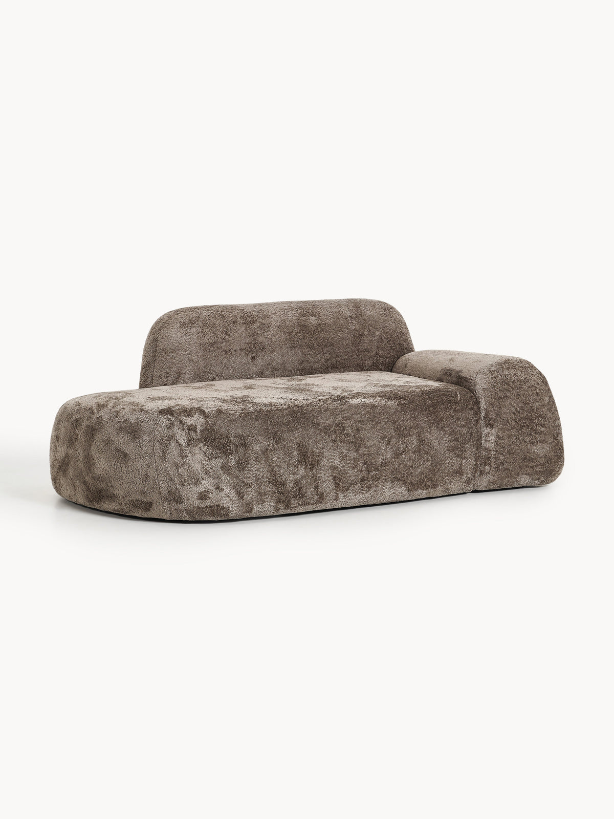 Wolena Teddy Bouclé Sofa (2-Seater) with Chaise Longue