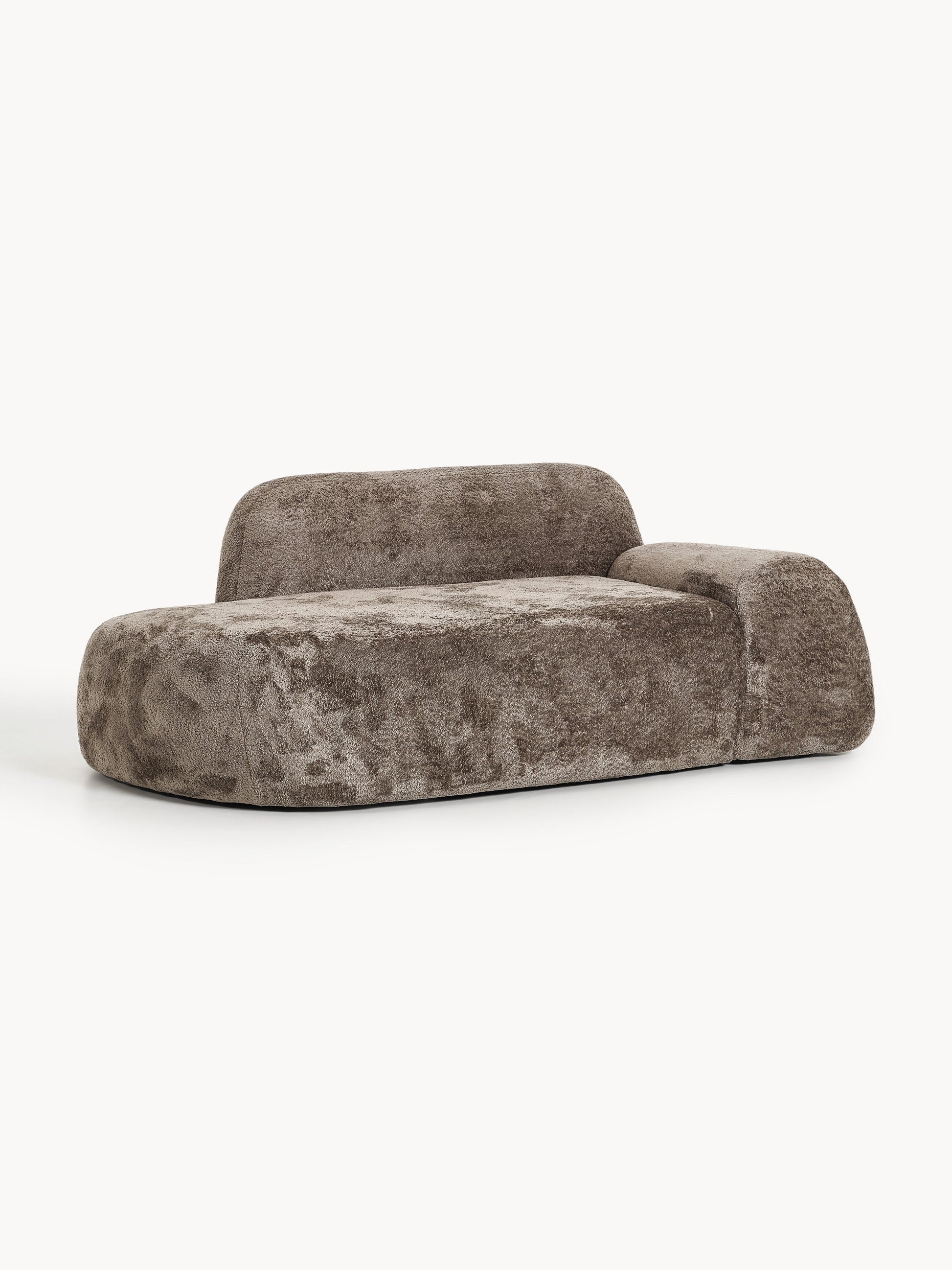 Wolena Teddy Bouclé Sofa (2-Seater) with Chaise Longue