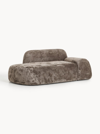 Wolena Teddy Bouclé Sofa (2-Seater) with Chaise Longue