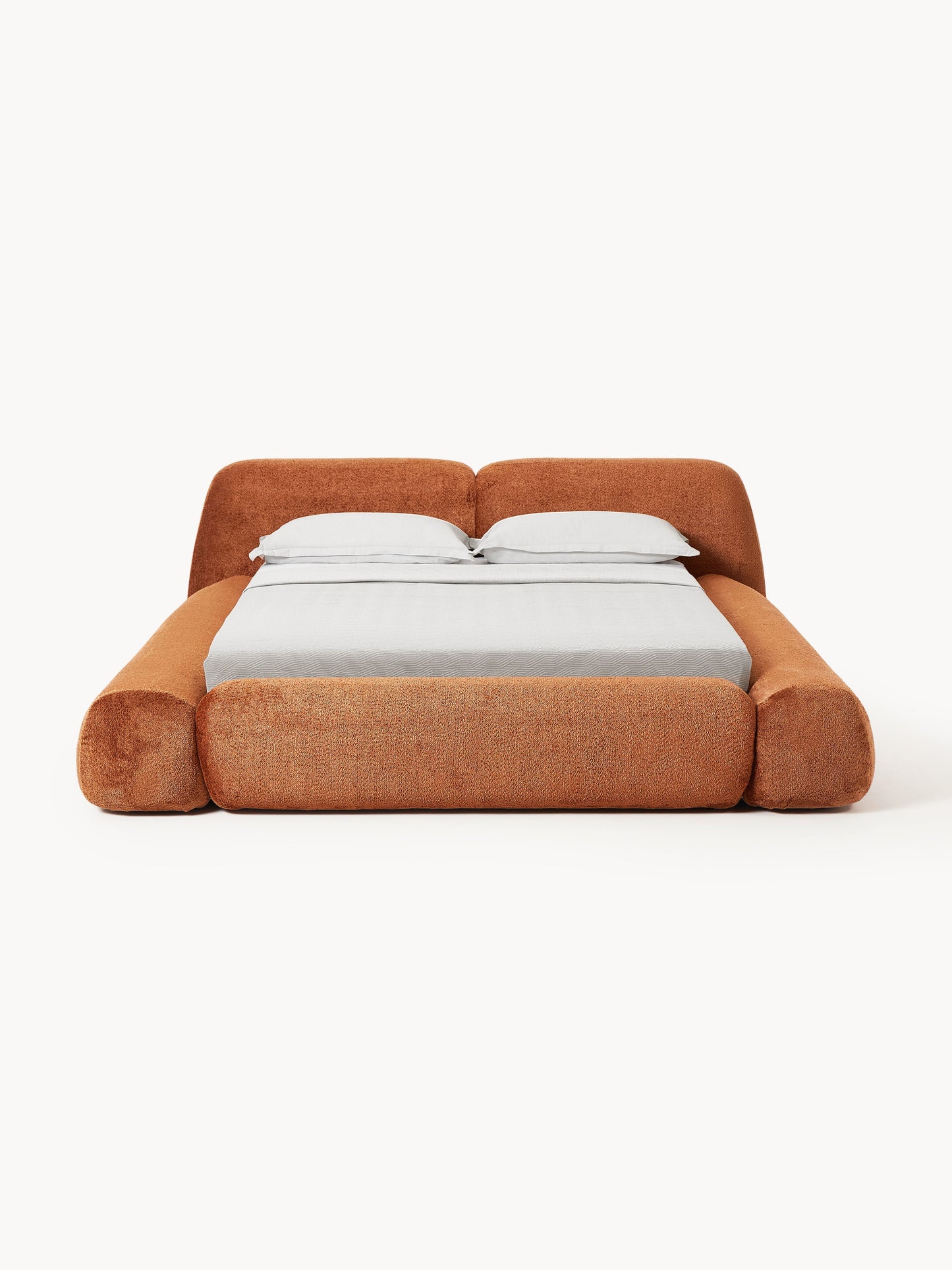 Wolena Upholstered Bed in Teddy Bouclé