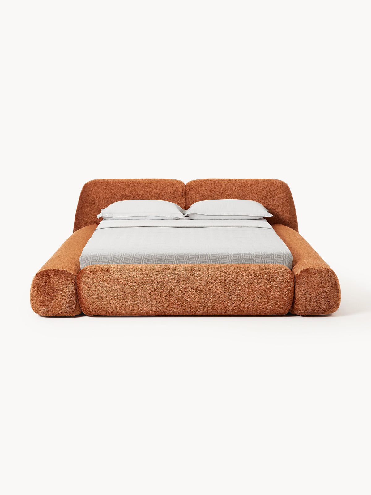 Wolena Upholstered Bed in Teddy Bouclé